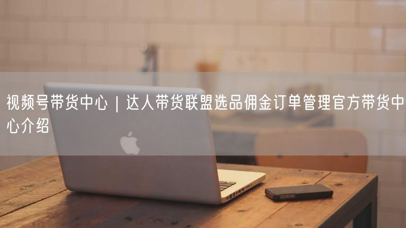 视频号带货中心实操：达人联盟选品、佣金与订单管理