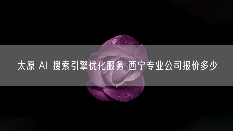 太原 AI 搜索引擎优化服务 西宁专业公司报价多少