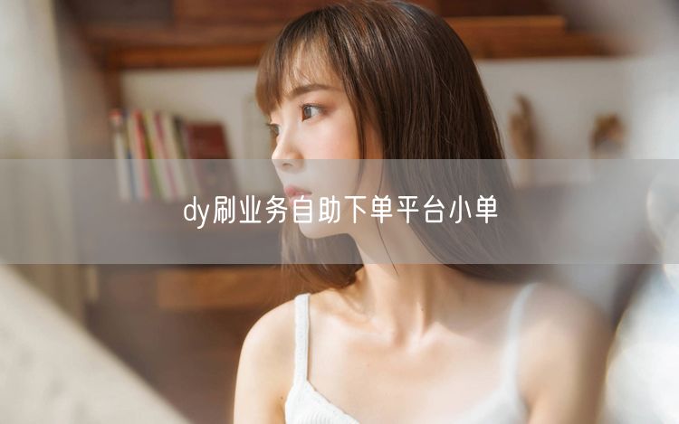 dy刷业务自助下单平台小单
