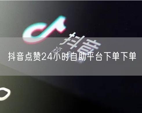 抖音点赞24小时自助平台下单下单