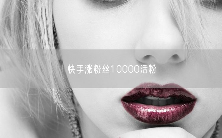 快手涨粉丝10000活粉