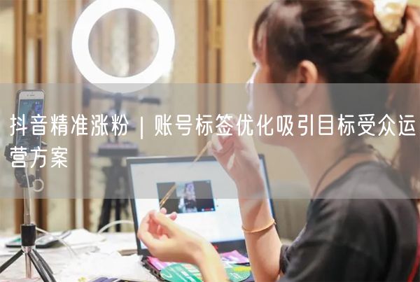抖音精准涨粉｜账号标签优化吸引目标受众运营方案