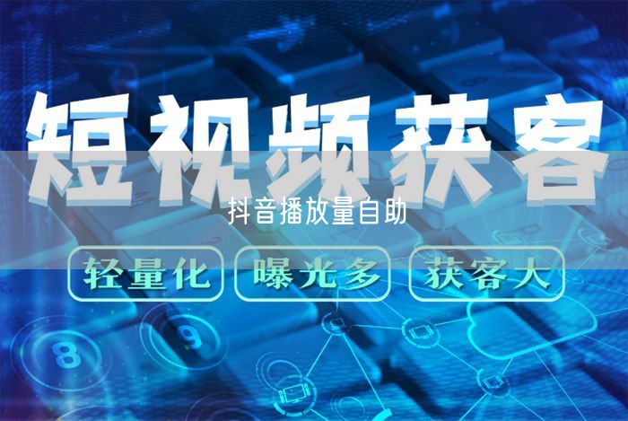 抖音播放量自助